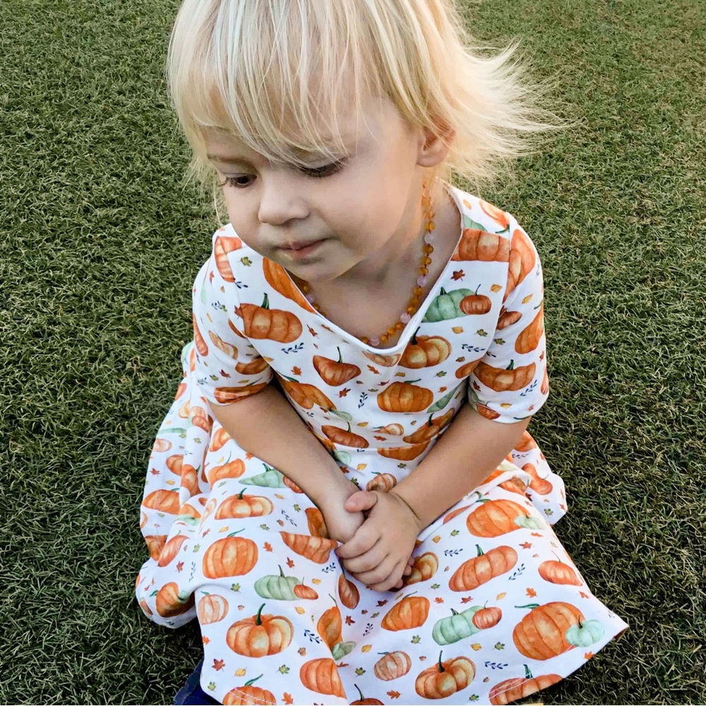 Remy & Rory Pumpkin Twirl Dress